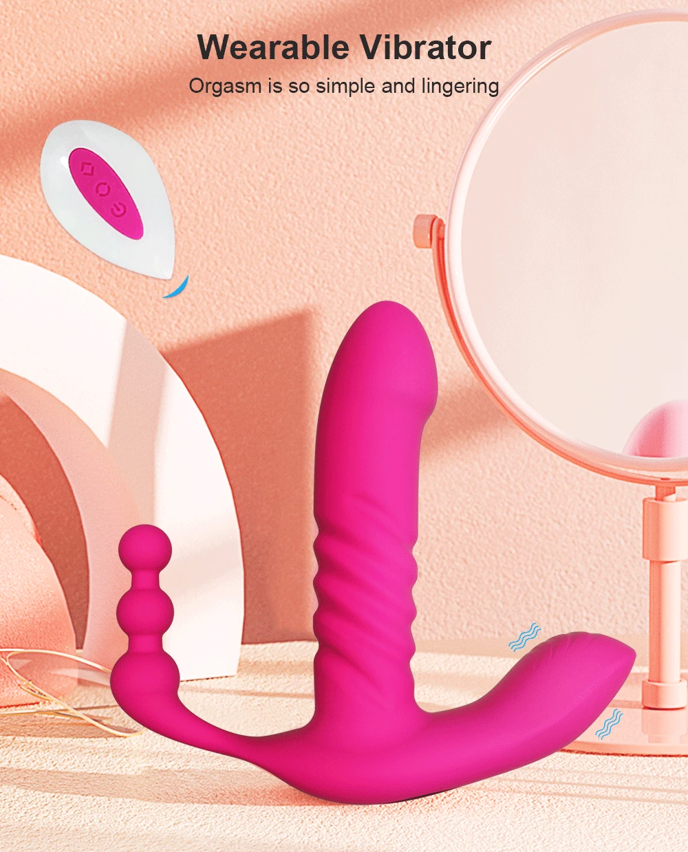Wireless Remote Wearable Vibrator for Women Automatic Thrusting Dildo G Spot Clitoris Stimulator Vaginal Anal Sex Toys Adults 18 Wireless Remote Wearable Vibrator for Women Automatic Thrusting Dildo G Spot Clitoris Stimulator Vaginal Anal Sex Toys Adults 18