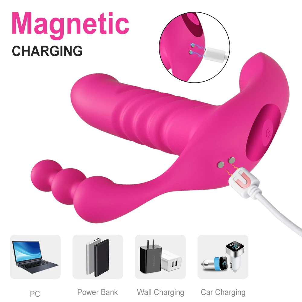 Wireless Remote Wearable Vibrator for Women Automatic Thrusting Dildo G Spot Clitoris Stimulator Vaginal Anal Sex Toys Adults 18 Wireless Remote Wearable Vibrator for Women Automatic Thrusting Dildo G Spot Clitoris Stimulator Vaginal Anal Sex Toys Adults 18
