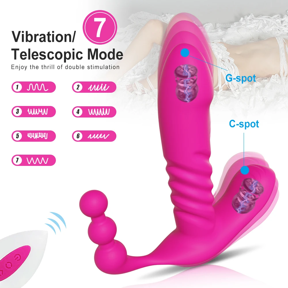 Wireless Remote Wearable Vibrator for Women Automatic Thrusting Dildo G Spot Clitoris Stimulator Vaginal Anal Sex Toys Adults 18 Wireless Remote Wearable Vibrator for Women Automatic Thrusting Dildo G Spot Clitoris Stimulator Vaginal Anal Sex Toys Adults 18