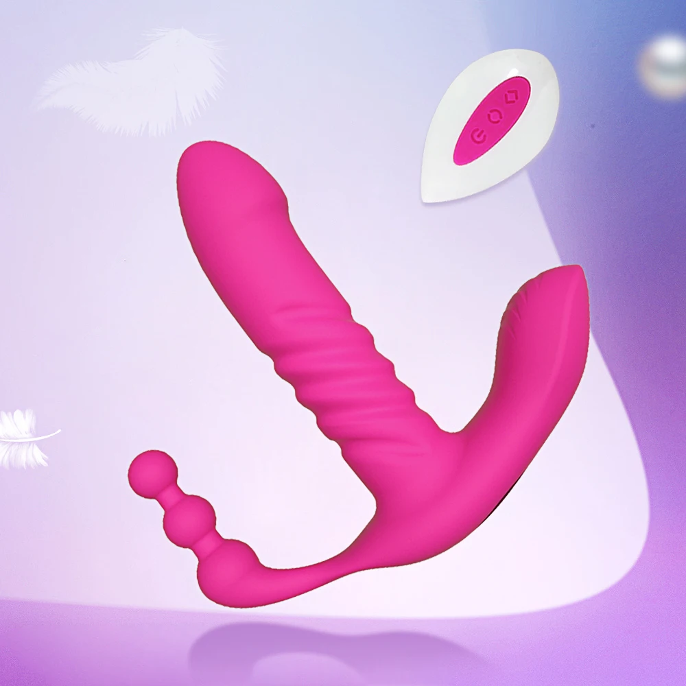 Wireless Remote Wearable Vibrator for Women Automatic Thrusting Dildo G Spot Clitoris Stimulator Vaginal Anal Sex Toys Adults 18 Wireless Remote Wearable Vibrator for Women Automatic Thrusting Dildo G Spot Clitoris Stimulator Vaginal Anal Sex Toys Adults 18