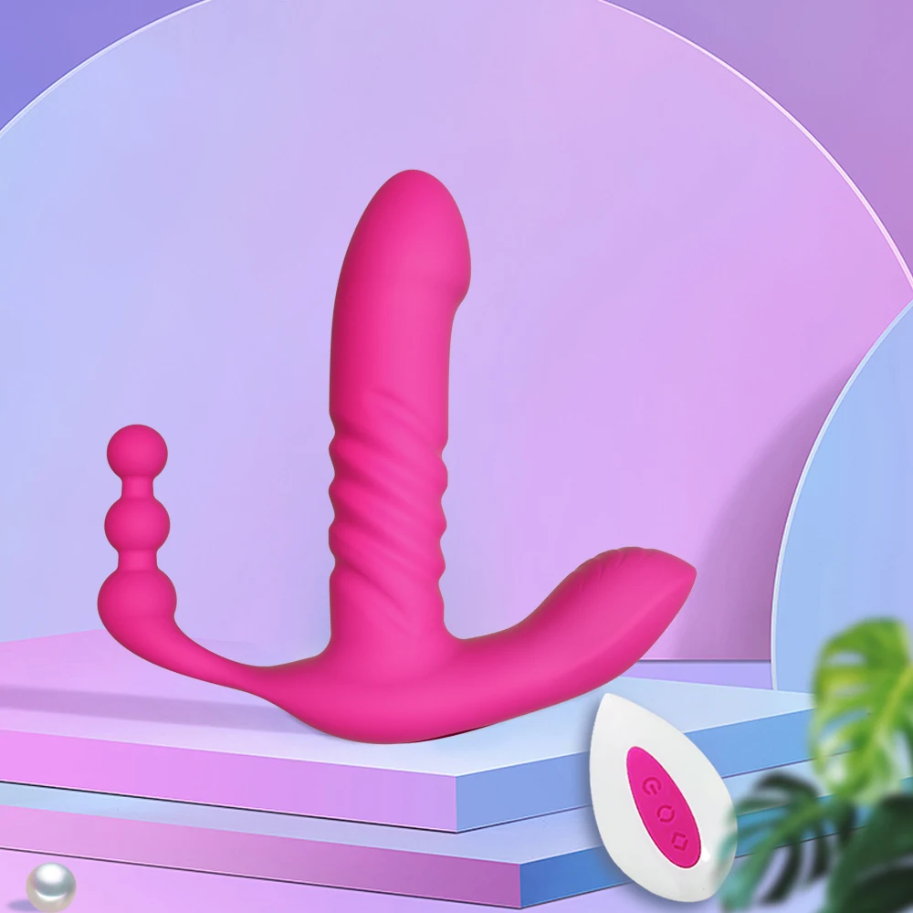 Wireless Remote Wearable Vibrator for Women Automatic Thrusting Dildo G Spot Clitoris Stimulator Vaginal Anal Sex Toys Adults 18 Wireless Remote Wearable Vibrator for Women Automatic Thrusting Dildo G Spot Clitoris Stimulator Vaginal Anal Sex Toys Adults 18
