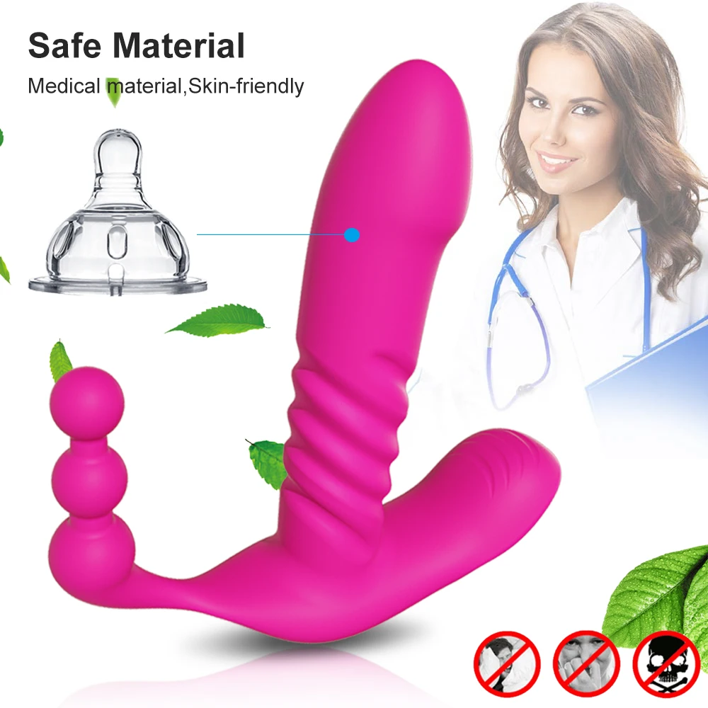 Wireless Remote Wearable Vibrator for Women Automatic Thrusting Dildo G Spot Clitoris Stimulator Vaginal Anal Sex Toys Adults 18 Wireless Remote Wearable Vibrator for Women Automatic Thrusting Dildo G Spot Clitoris Stimulator Vaginal Anal Sex Toys Adults 18