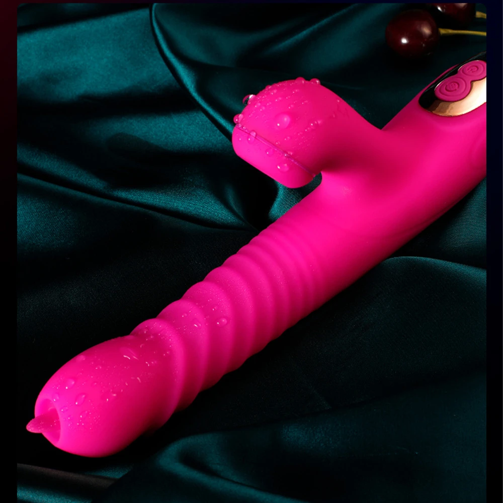 Thrusting Dildo Vibrator for Women Clitoris Sucking Tongue Lick G Spot Vibrator Goods for Adults Sex Toys 18 masturbators