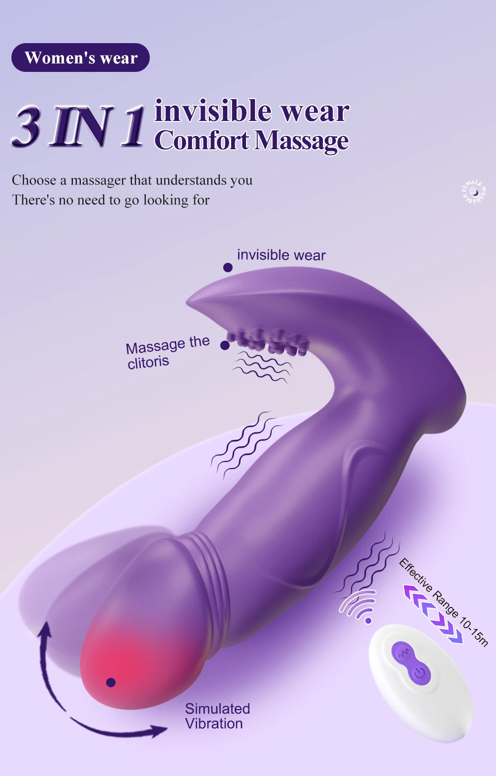 Remote Control Finger Wiggling Vibrator Female G Spot Clit Stimulator Thrusting Dildo Wireless Wear Panties Sex Toys for Women