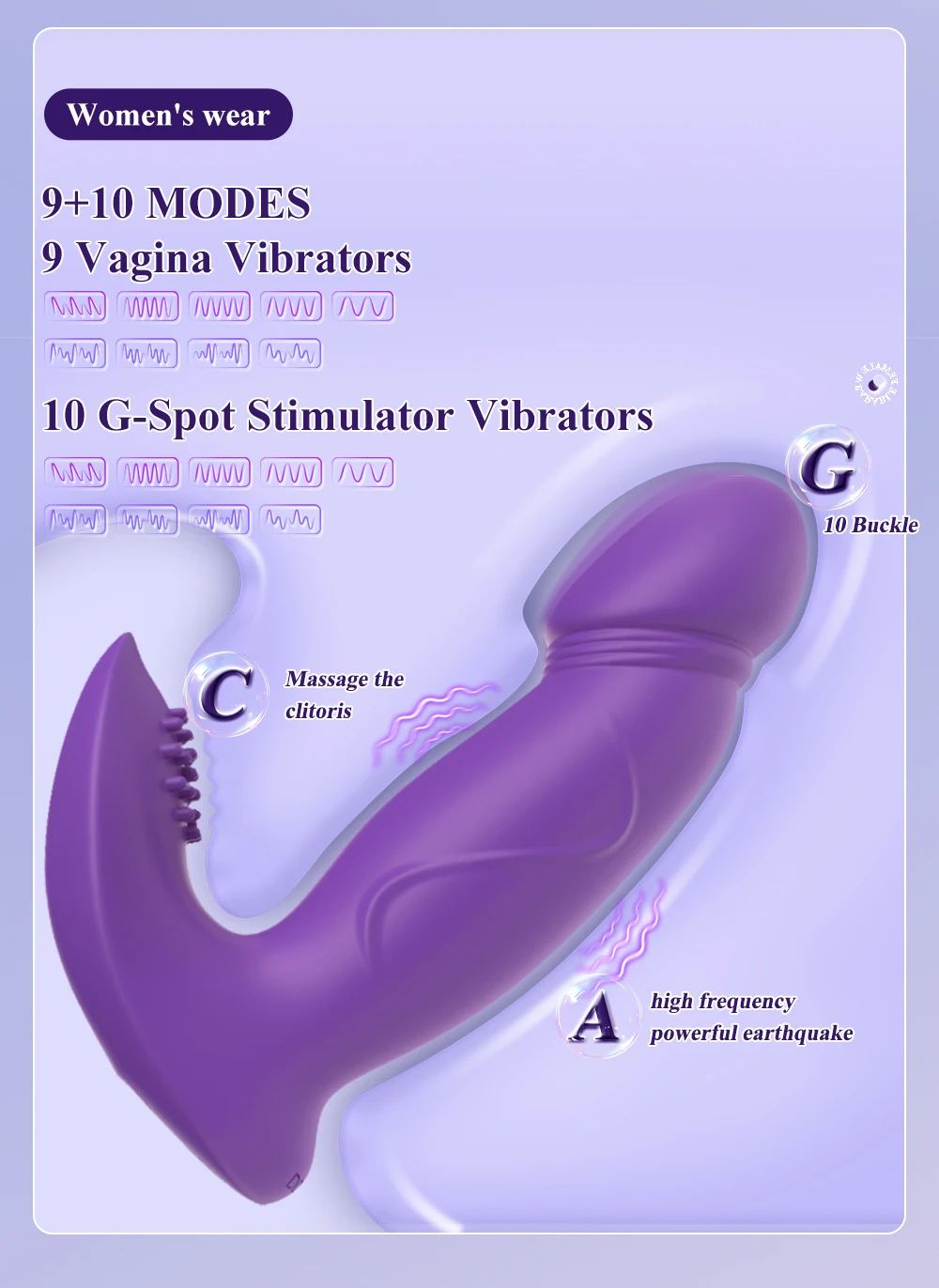 Remote Control Finger Wiggling Vibrator Female G Spot Clit Stimulator Thrusting Dildo Wireless Wear Panties Sex Toys for Women