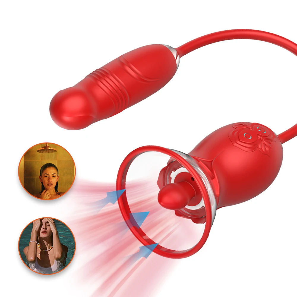 Rose Vibrator for Women G Spot Sucking Vibrating Clitoris Stimulator Thrusting Vagina Nipple Sucker Vibrating Goods Sex Toys Rose Vibrator for Women G Spot Sucking Vibrating Clitoris Stimulator Thrusting Vagina Nipple Sucker Vibrating Goods Sex Toys