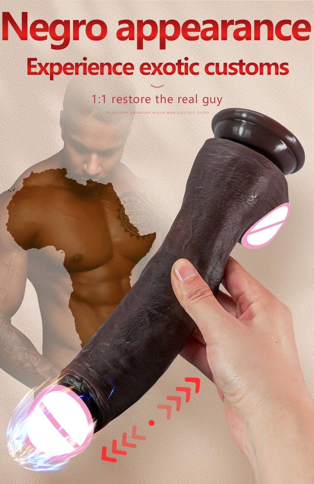 Big Vibrator Dildo for Women Heating Thrusting Realistic Sex Machine Sex Toys Dick Realistic Wireless Telescopic Dildo For Women