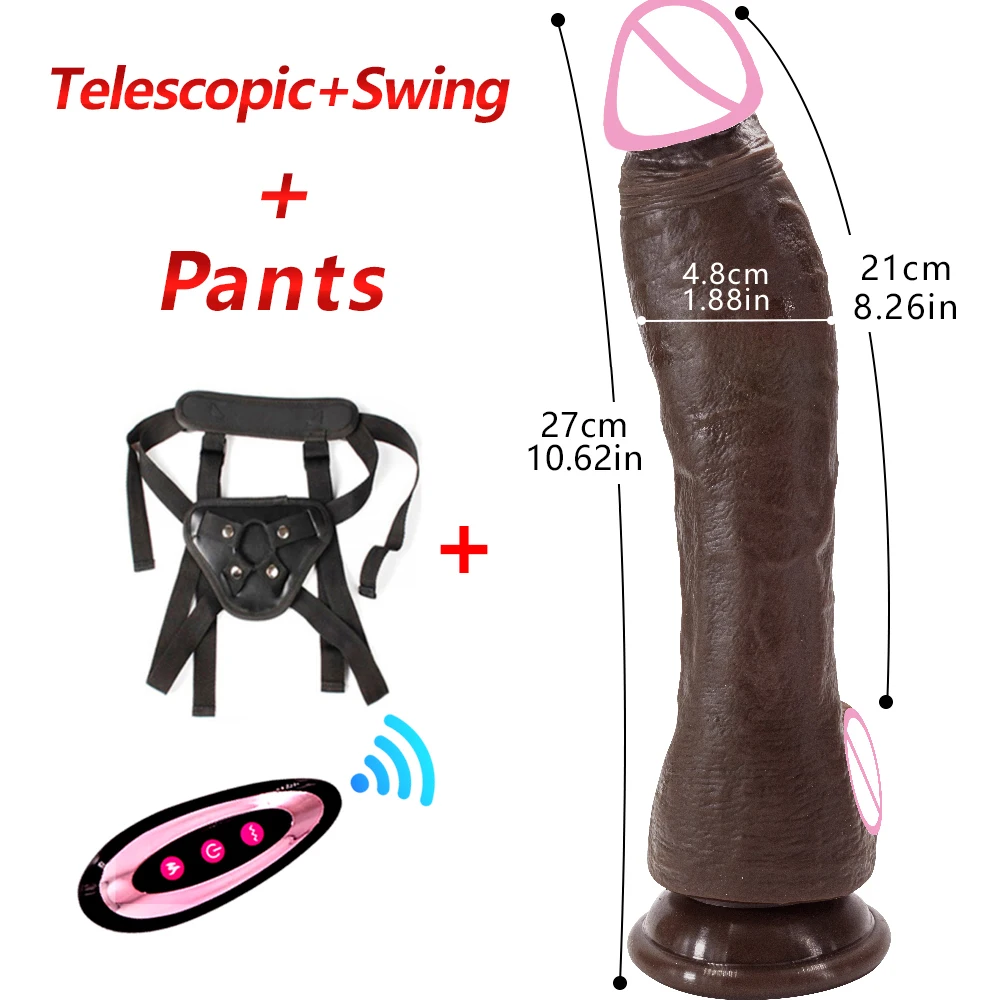 Big Vibrator Dildo for Women Heating Thrusting Realistic Sex Machine Sex Toys Dick Realistic Wireless Telescopic Dildo For Women