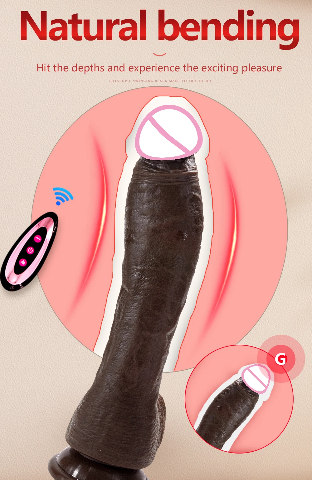 Big Vibrator Dildo for Women Heating Thrusting Realistic Sex Machine Sex Toys Dick Realistic Wireless Telescopic Dildo For Women