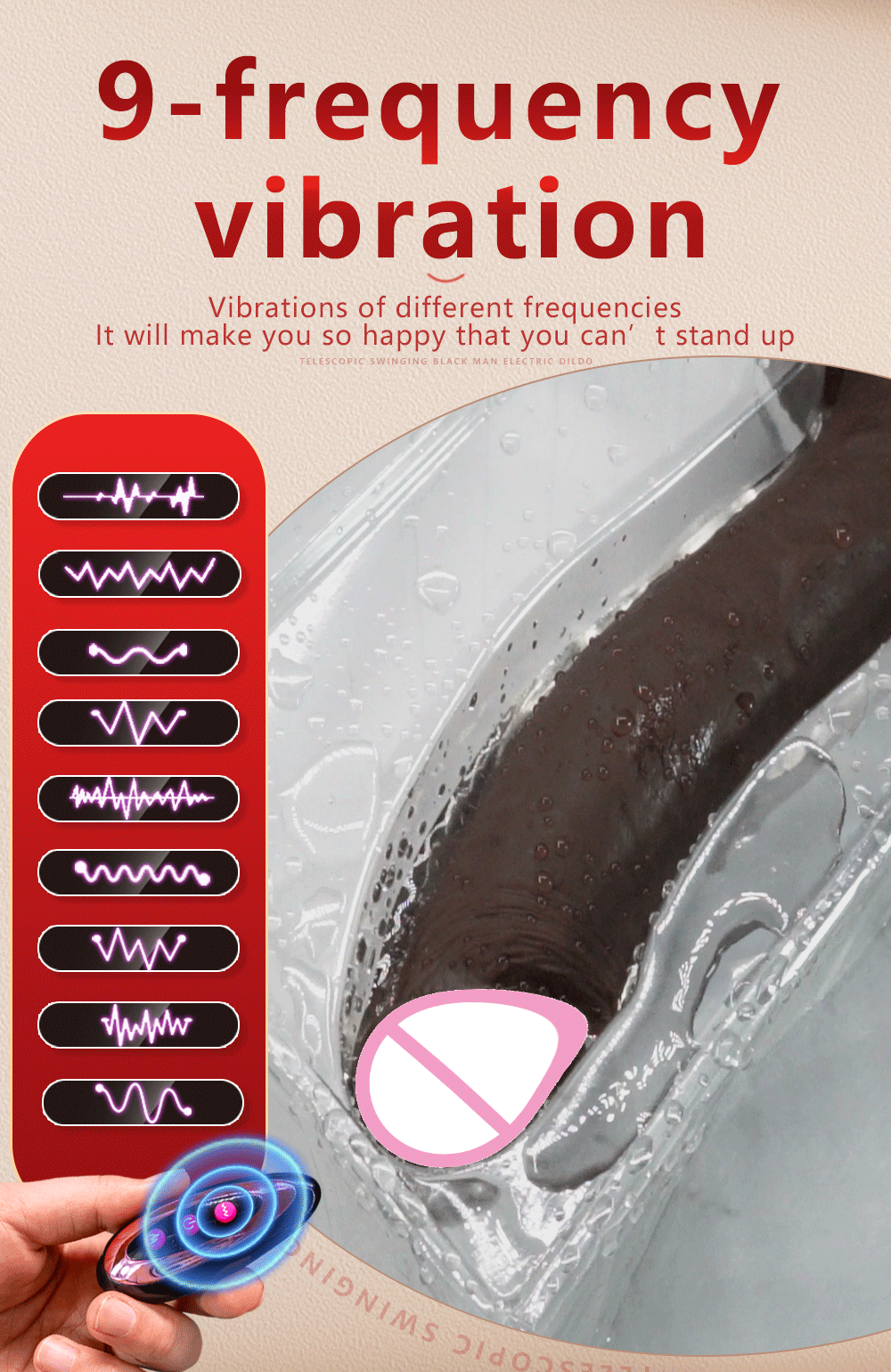 Big Vibrator Dildo for Women Heating Thrusting Realistic Sex Machine Sex Toys Dick Realistic Wireless Telescopic Dildo For Women
