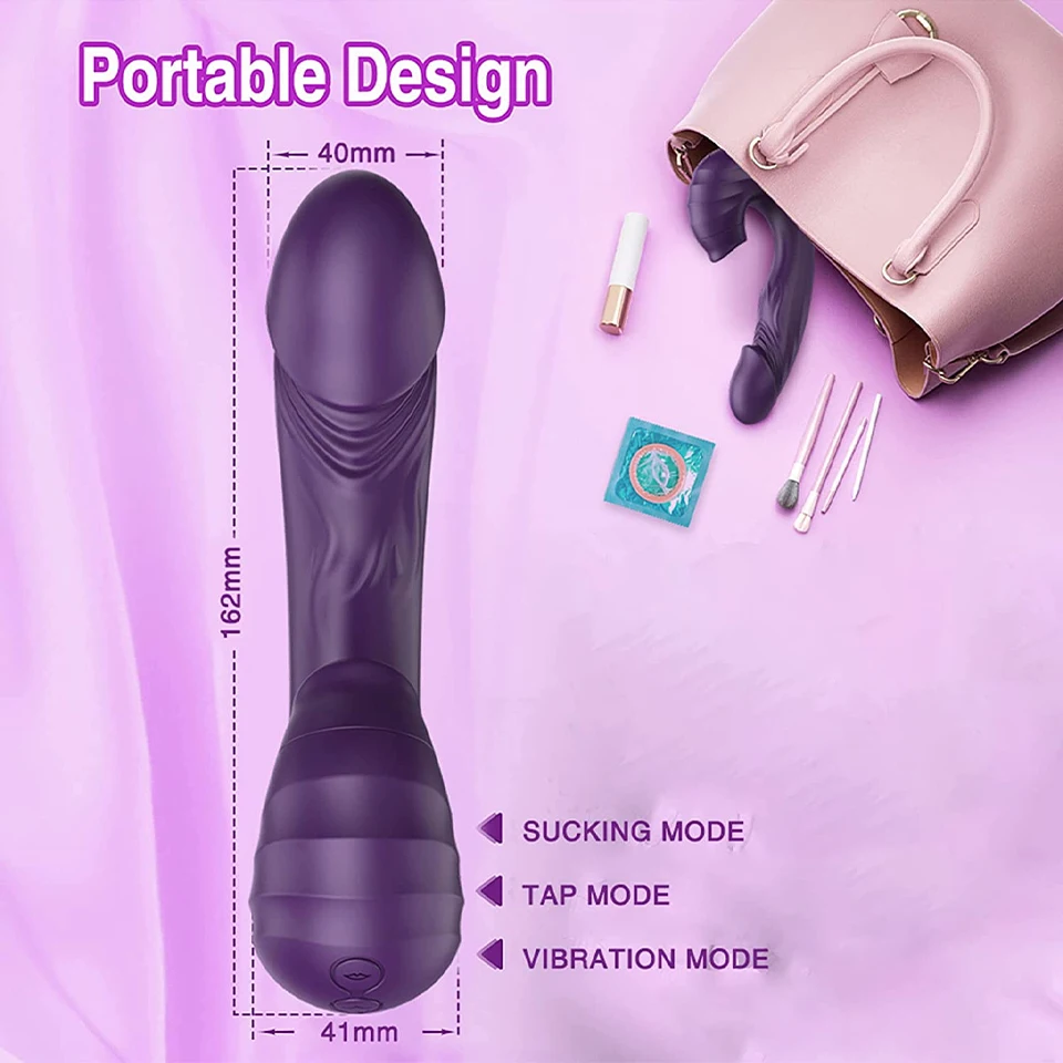 G-Spot Vibrators Silicone Dildo Dual vibrator female Realistic Penis 3 In 1 Licking Machine Clit Stimulator Sex Toy for Women