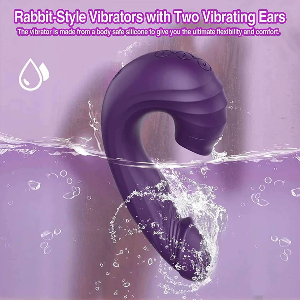 G-Spot Vibrators Silicone Dildo Dual vibrator female Realistic Penis 3 In 1 Licking Machine Clit Stimulator Sex Toy for Women