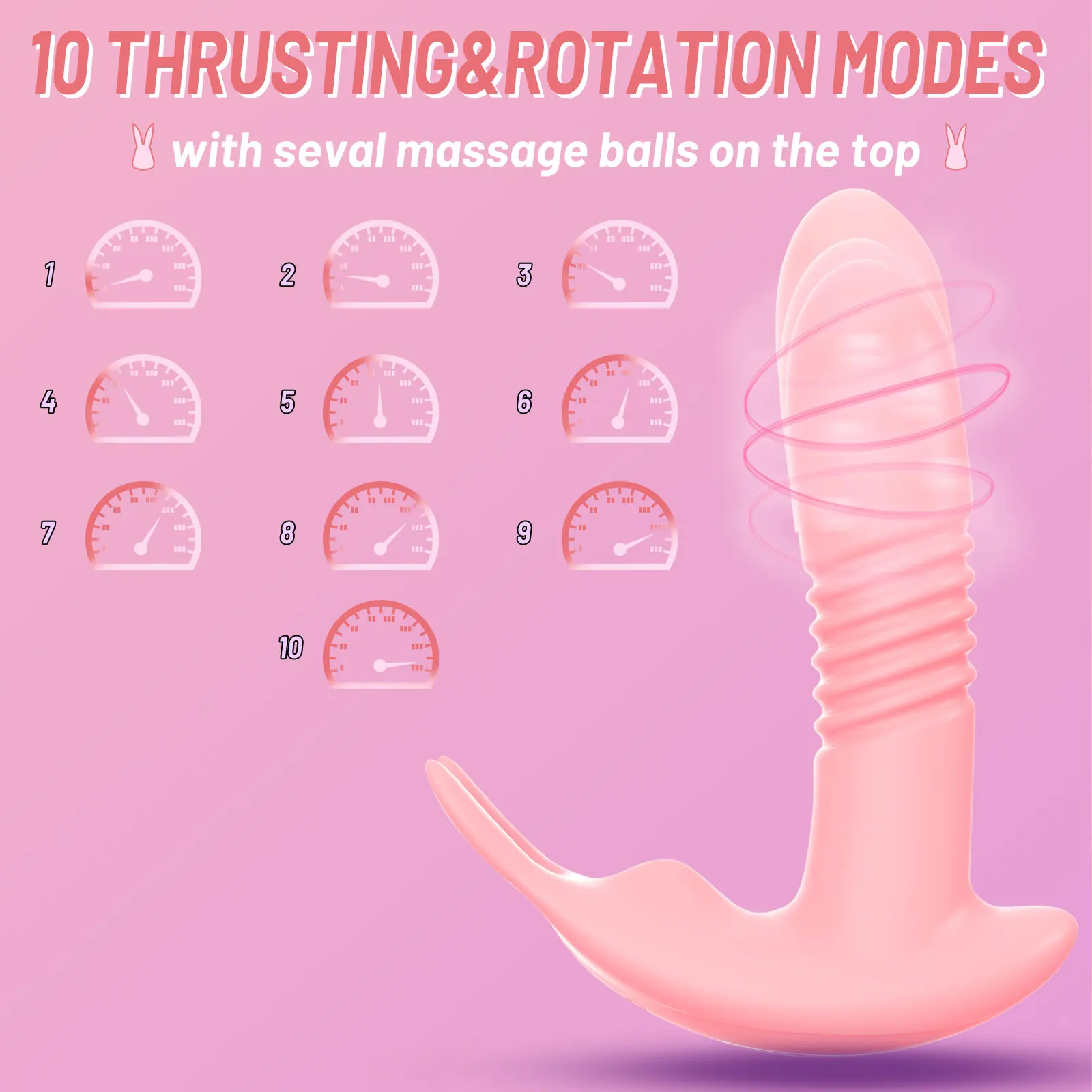 Rotating Vibrator Thrusting Telescopic Dildo Vagina G Spot Massage Clitoris Stimulator Masturbator Female Sex Toy For Women