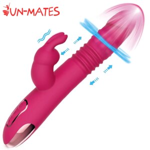 Rotating Beaded Thrusting Rabbit Vibrator Vagina G Spot Big Dildo Massager Female Mastrubation Clit Stimulator Sex Toy for Women