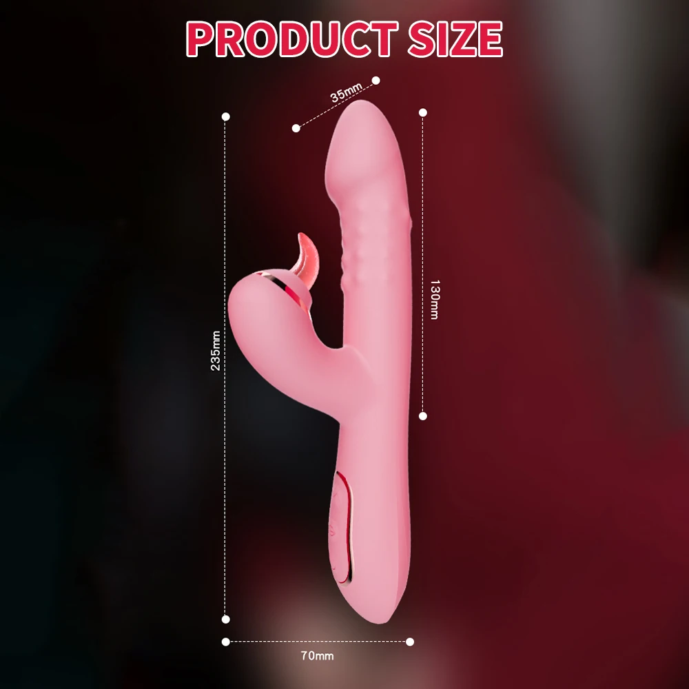 Sucking Vibrator Telescopic Clitoral Rotating Bead Vibrating Dildo G-spot Massager Clitoris Stimulator Adults Sex Toys For Women