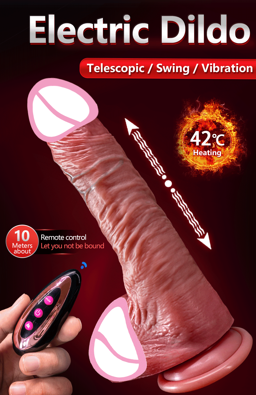 Realistic Thrusting Dildo Vibrator Soft Small Vagina Masturbator and Convenient Medical Silicone Penis For Woman G Spot Sex Toys