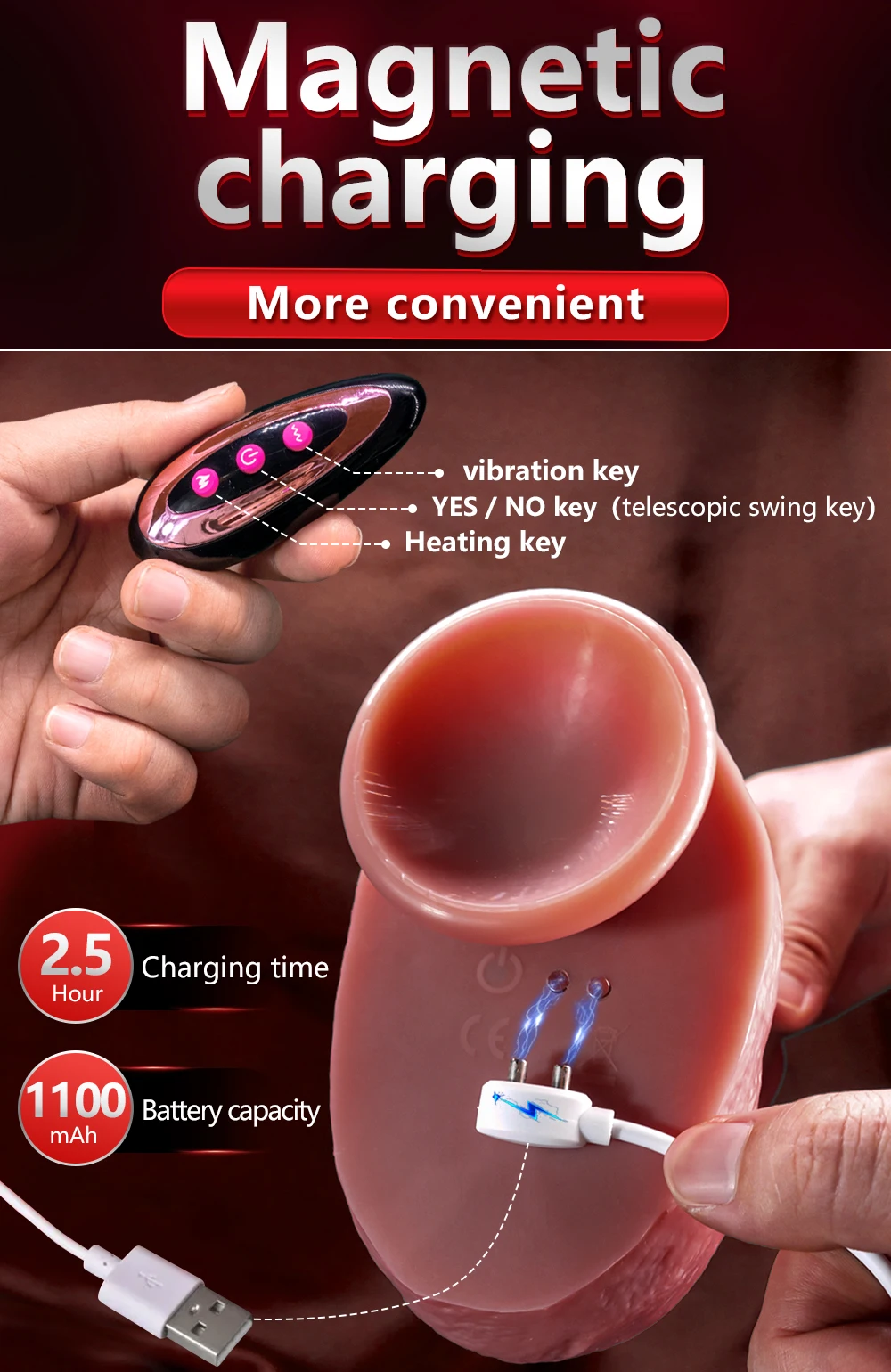 Realistic Thrusting Dildo Vibrator Soft Small Vagina Masturbator and Convenient Medical Silicone Penis For Woman G Spot Sex Toys
