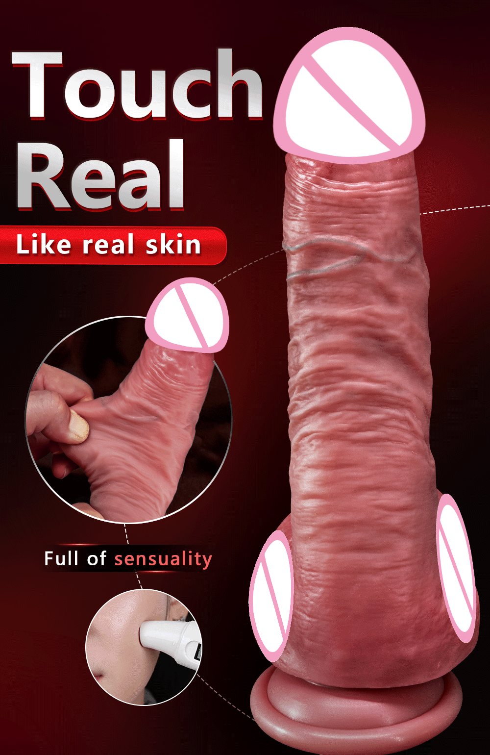 Realistic Thrusting Dildo Vibrator Soft Small Vagina Masturbator and Convenient Medical Silicone Penis For Woman G Spot Sex Toys