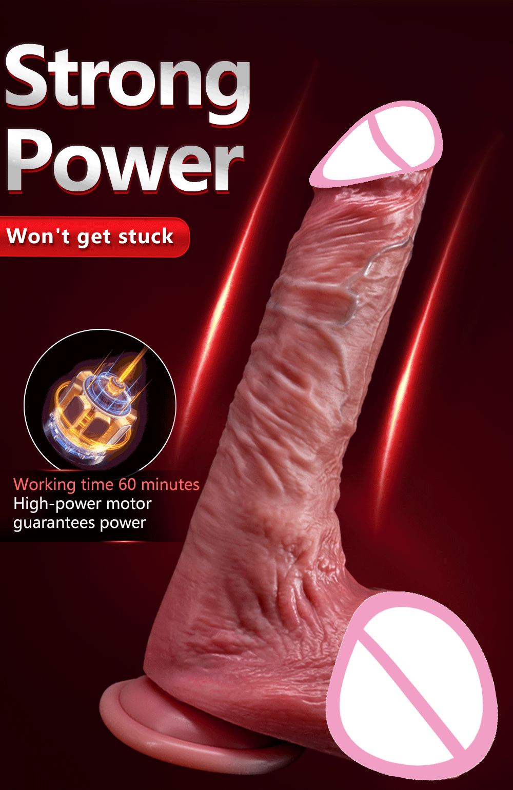 Realistic Thrusting Dildo Vibrator Soft Small Vagina Masturbator and Convenient Medical Silicone Penis For Woman G Spot Sex Toys