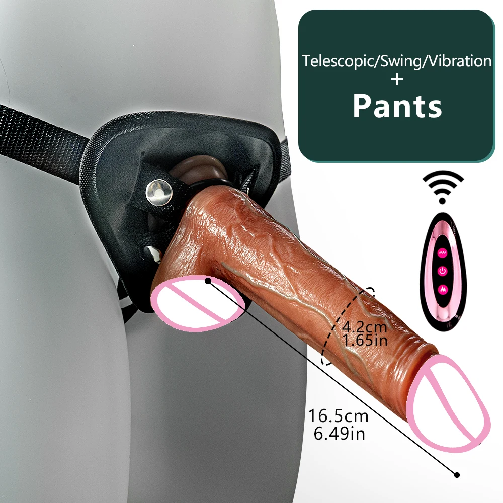 Big Telescopic Realistic Vibrating Dildo Vibrator Heating Thrusting Dildo Sex Toy G-spot Anal Stimulation Vibrating for Women