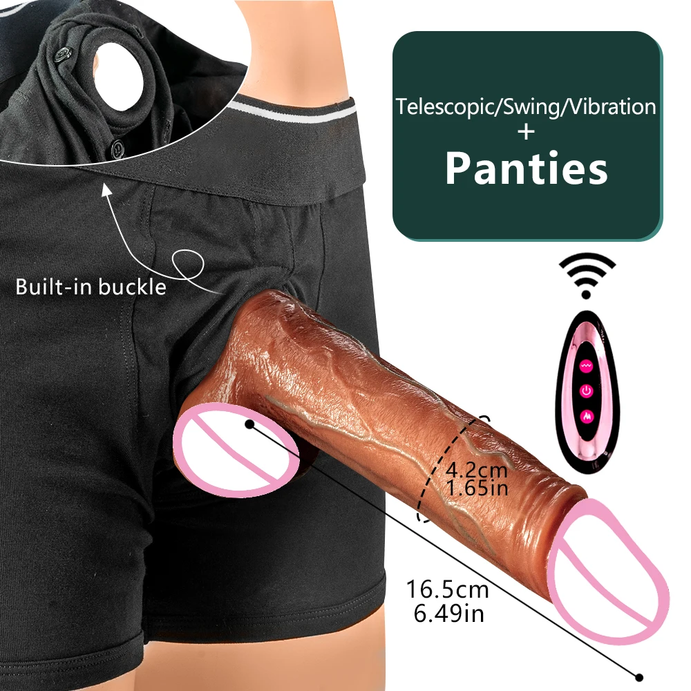 Big Telescopic Realistic Vibrating Dildo Vibrator Heating Thrusting Dildo Sex Toy G-spot Anal Stimulation Vibrating for Women