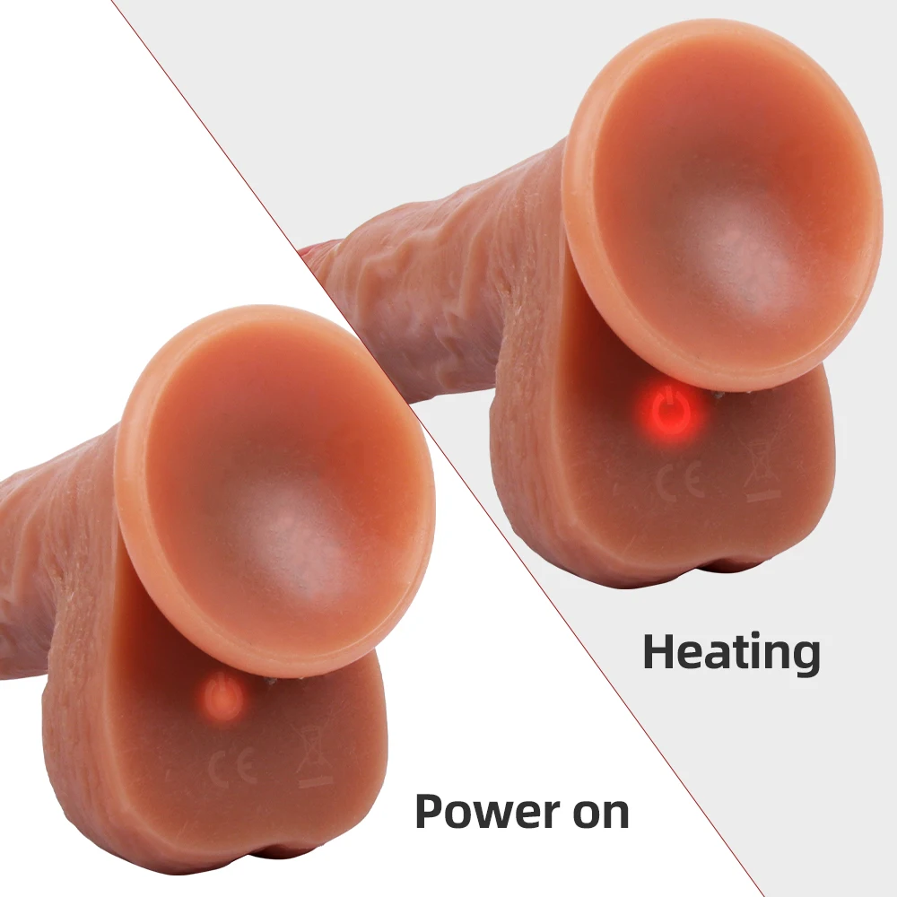 Vibrator For Women Big Realistic Thrusting Dildo Remote Control Suction Cup Real Penis Dildo Telescopic Rotating Heated Sex Toys