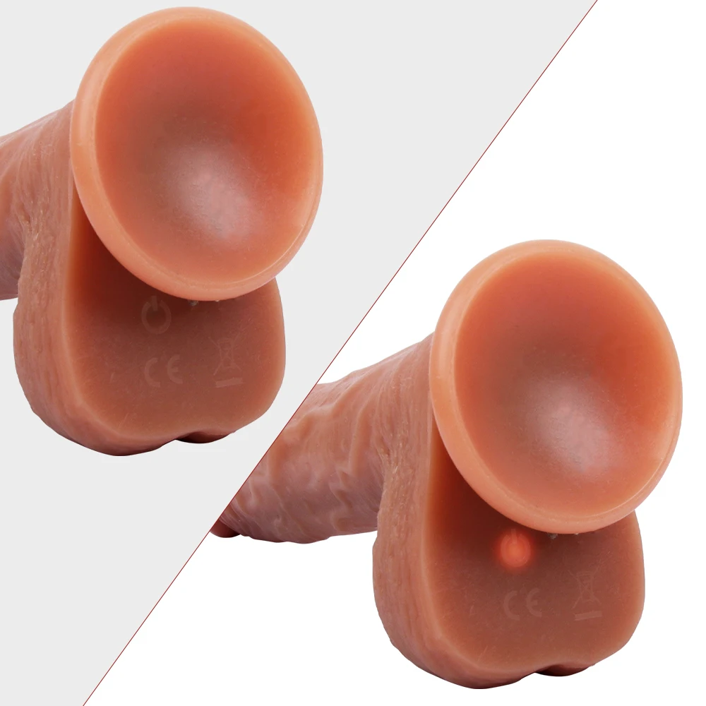 Vibrator For Women Big Realistic Thrusting Dildo Remote Control Suction Cup Real Penis Dildo Telescopic Rotating Heated Sex Toys