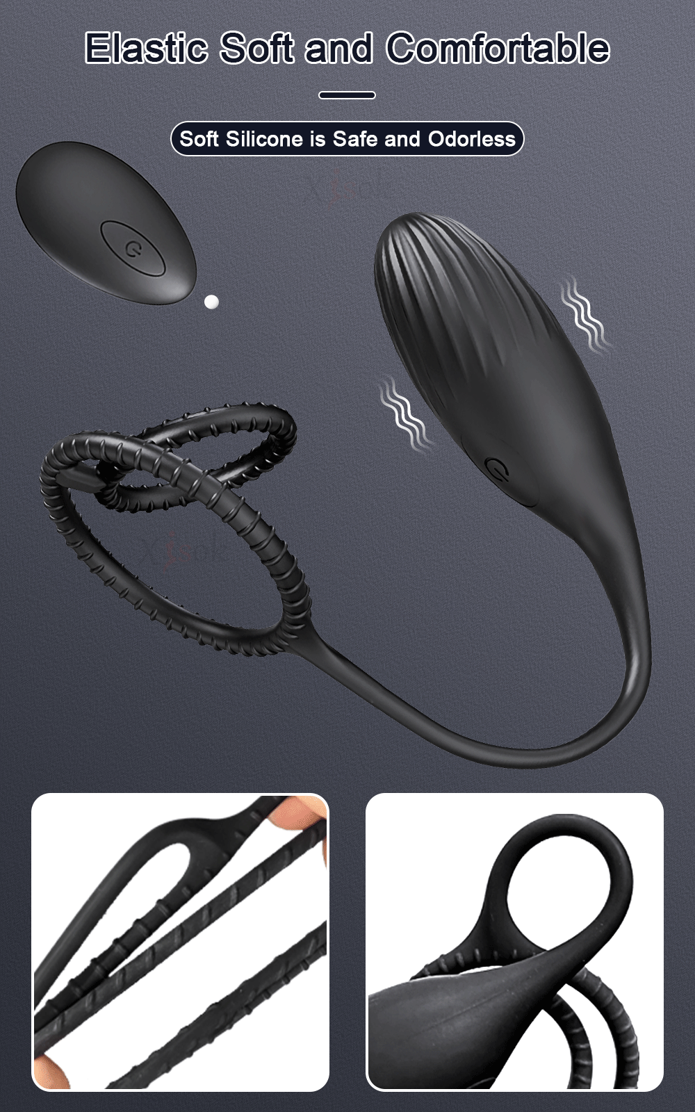 Anal Butt Plug Vibrator Adult Sex Toys for Men Women Couple Remote Control Vibe Male Prostate Massager with Dual Cock Penis Ring Anal Butt Plug Vibrator Adult Sex Toys for Men Women Couple Remote Control Vibe Male Prostate Massager with Dual Cock Penis Ring