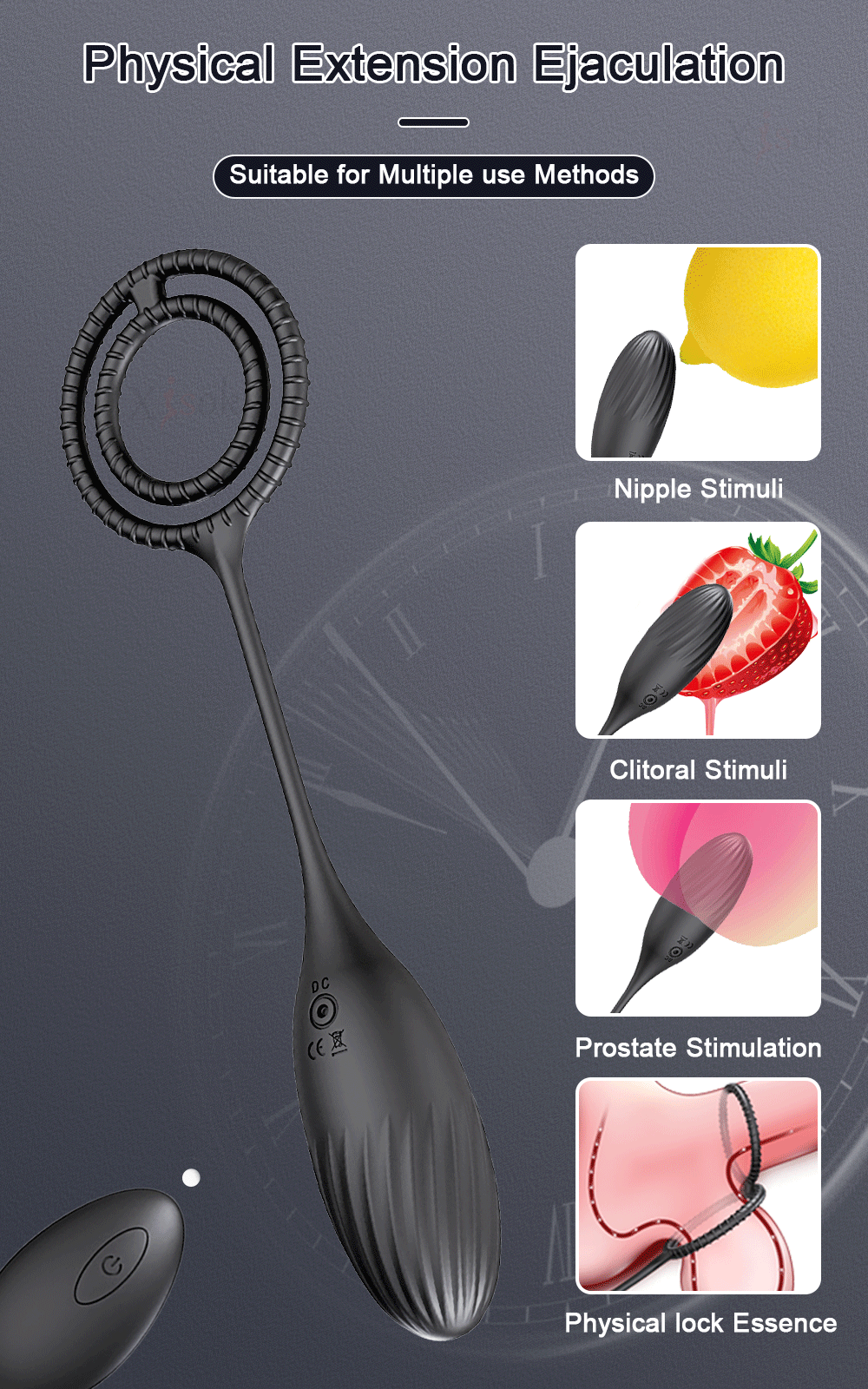 Anal Butt Plug Vibrator Adult Sex Toys for Men Women Couple Remote Control Vibe Male Prostate Massager with Dual Cock Penis Ring Anal Butt Plug Vibrator Adult Sex Toys for Men Women Couple Remote Control Vibe Male Prostate Massager with Dual Cock Penis Ring