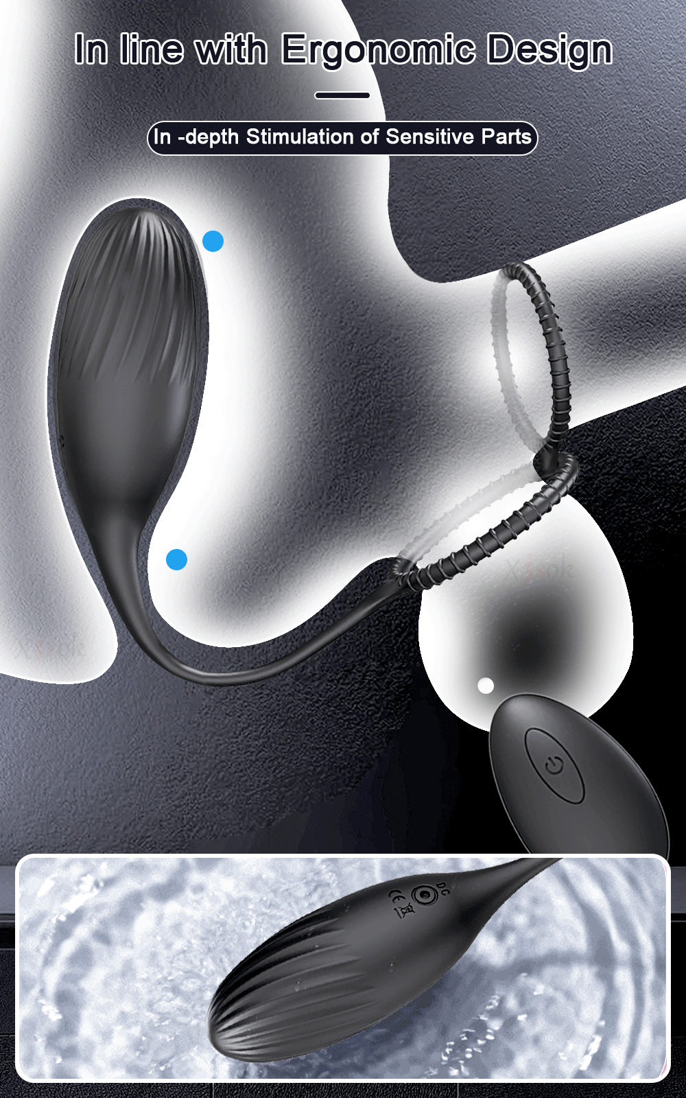 Anal Butt Plug Vibrator Adult Sex Toys for Men Women Couple Remote Control Vibe Male Prostate Massager with Dual Cock Penis Ring Anal Butt Plug Vibrator Adult Sex Toys for Men Women Couple Remote Control Vibe Male Prostate Massager with Dual Cock Penis Ring