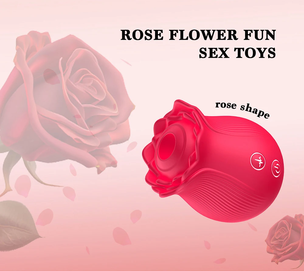 Rose Sucking Thrusting Dildo Vibrator for Women Nipple Clit Stimulator Vibrating Egg Tongue Licking Clitoris Sucker Sex Toy