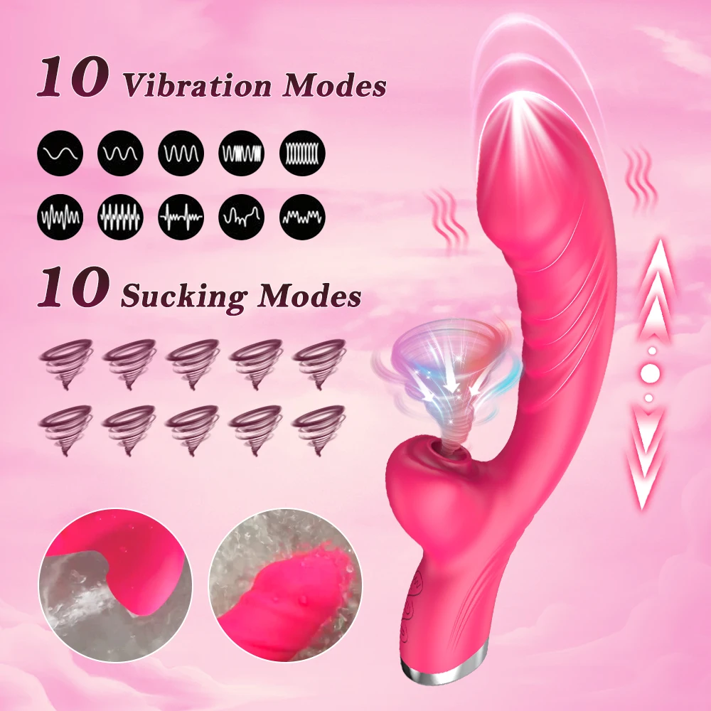 Powerful Thrusting Vibrator Female Clitoris Sucker Vacuum Stimulator G Spot Tongue Licking Dildo Adult Goods Sex Toy for Women Powerful Thrusting Vibrator Female Clitoris Sucker Vacuum Stimulator G Spot Tongue Licking Dildo Adult Goods Sex Toy for Women