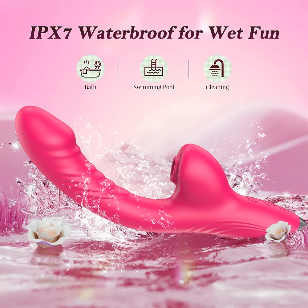 Powerful Thrusting Vibrator Female Clitoris Sucker Vacuum Stimulator G Spot Tongue Licking Dildo Adult Goods Sex Toy for Women Powerful Thrusting Vibrator Female Clitoris Sucker Vacuum Stimulator G Spot Tongue Licking Dildo Adult Goods Sex Toy for Women