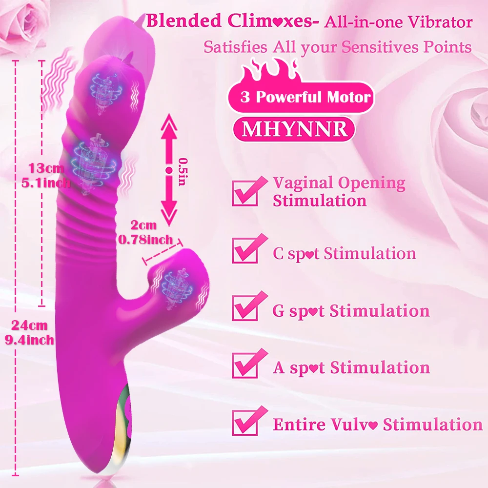 Powerful Thrusting Vibrator Female Clitoris Sucker Vacuum Stimulator G Spot Tongue Licking Dildo Adult Goods Sex Toy for Women Powerful Thrusting Vibrator Female Clitoris Sucker Vacuum Stimulator G Spot Tongue Licking Dildo Adult Goods Sex Toy for Women