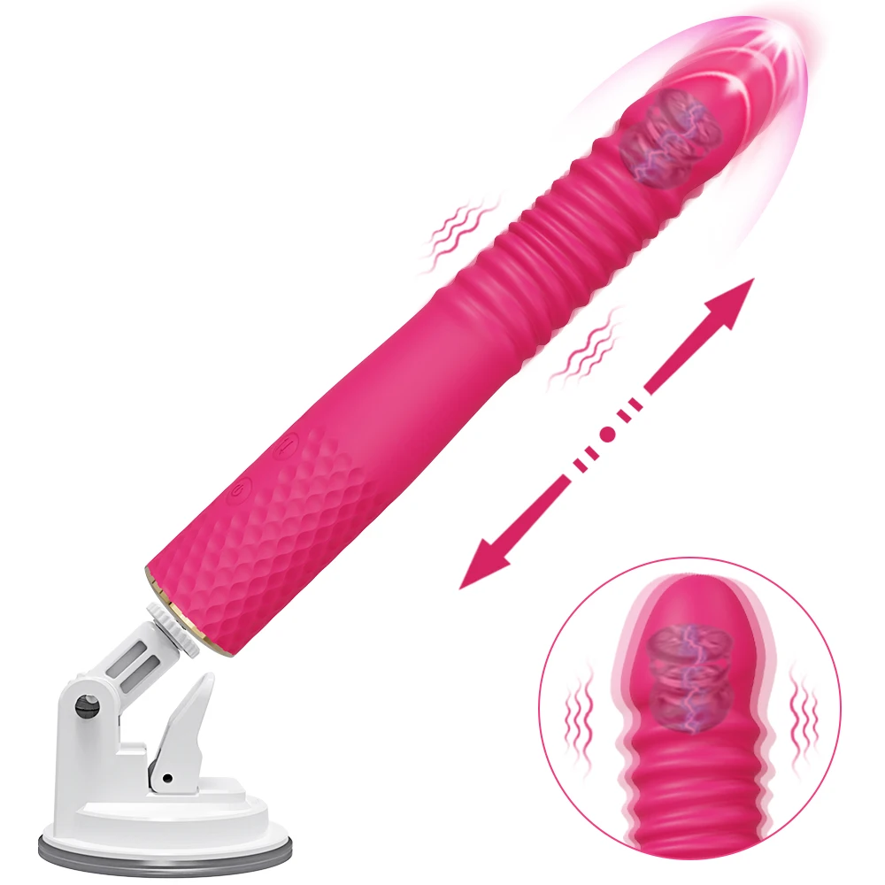 Automatic Machine Telescopic Dildo Vibrator Female Sexs Toy Women Vagina Masturbation Penis G Spot Clitoris Stimulator Massager