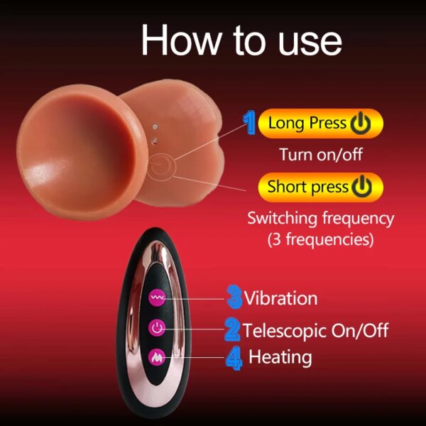 Realistic dildo for women sex toys telescopic vibrator with female stimulator dildos vibrators big penis anal dildo vibrator