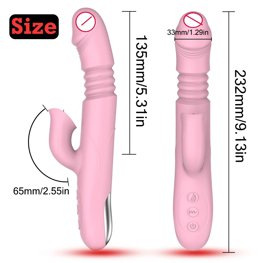 Vibrator For Women 3 In 1 Licking Machine Clitoris Stimulator G-Spot Powerful Vibro Dildo Wand Female Clit Sucker Adult Sex Toys