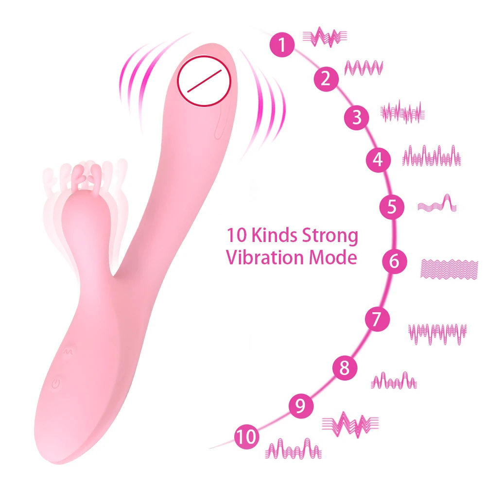 Vibrator For Women 3 In 1 Licking Machine Clitoris Stimulator G-Spot Powerful Vibro Dildo Wand Female Clit Sucker Adult Sex Toys