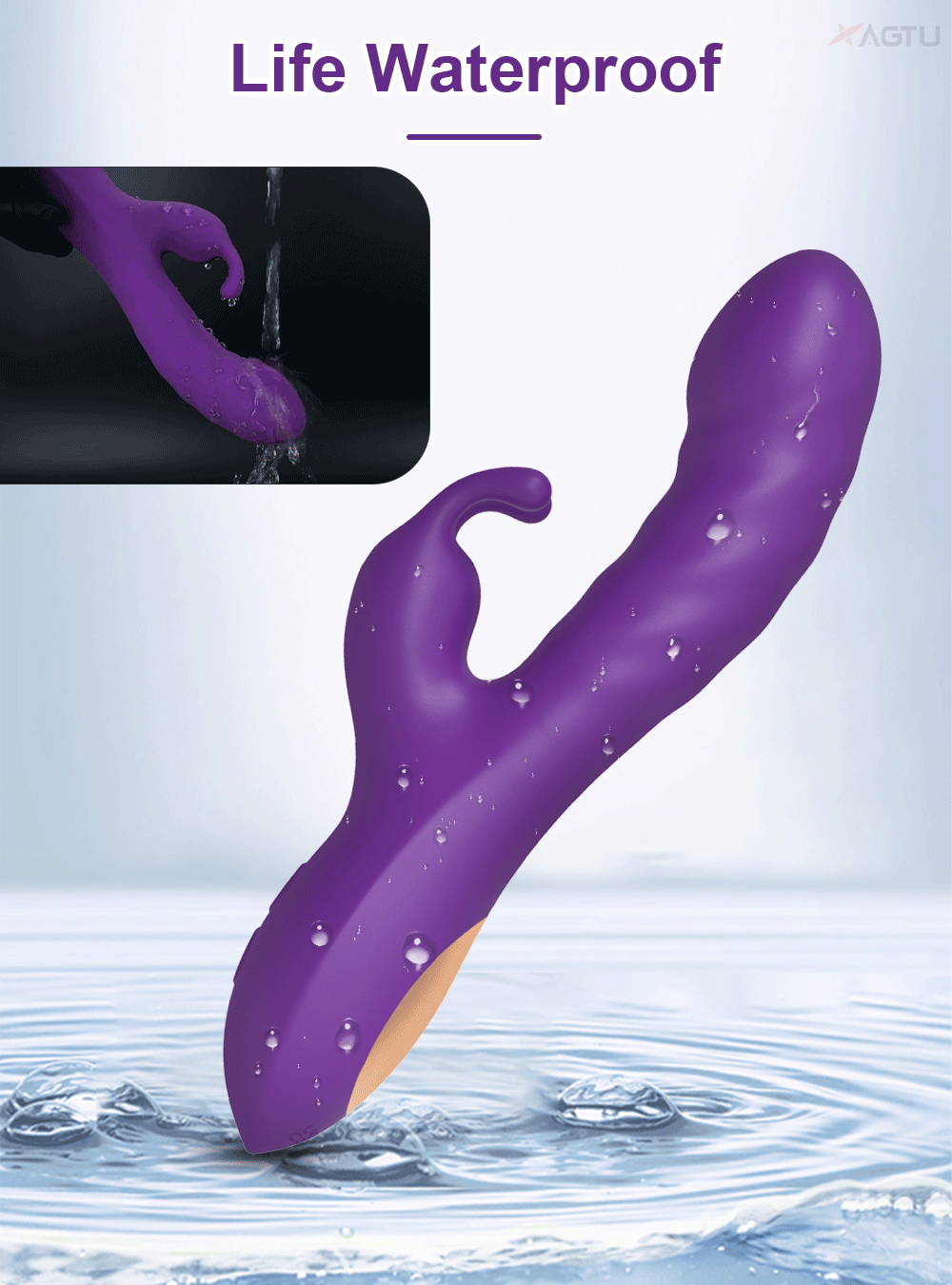 2 in1 G Spot Rabbit Vibrator for Women Nipple Clitoris Stimulator Dildo Massager Adults Masturbator Female Sex Toy for Adults 18