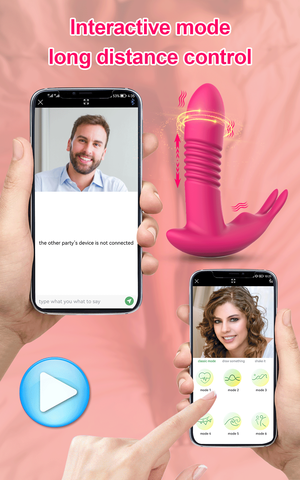 Bluetooth Thrusting Vibrator for Women Clitoris Stimulator APP Rotating Telescopic Dildo Remote Control G Spot Adult Sex Toy Bluetooth Thrusting Vibrator for Women Clitoris Stimulator APP Rotating Telescopic Dildo Remote Control G Spot Adult Sex Toy