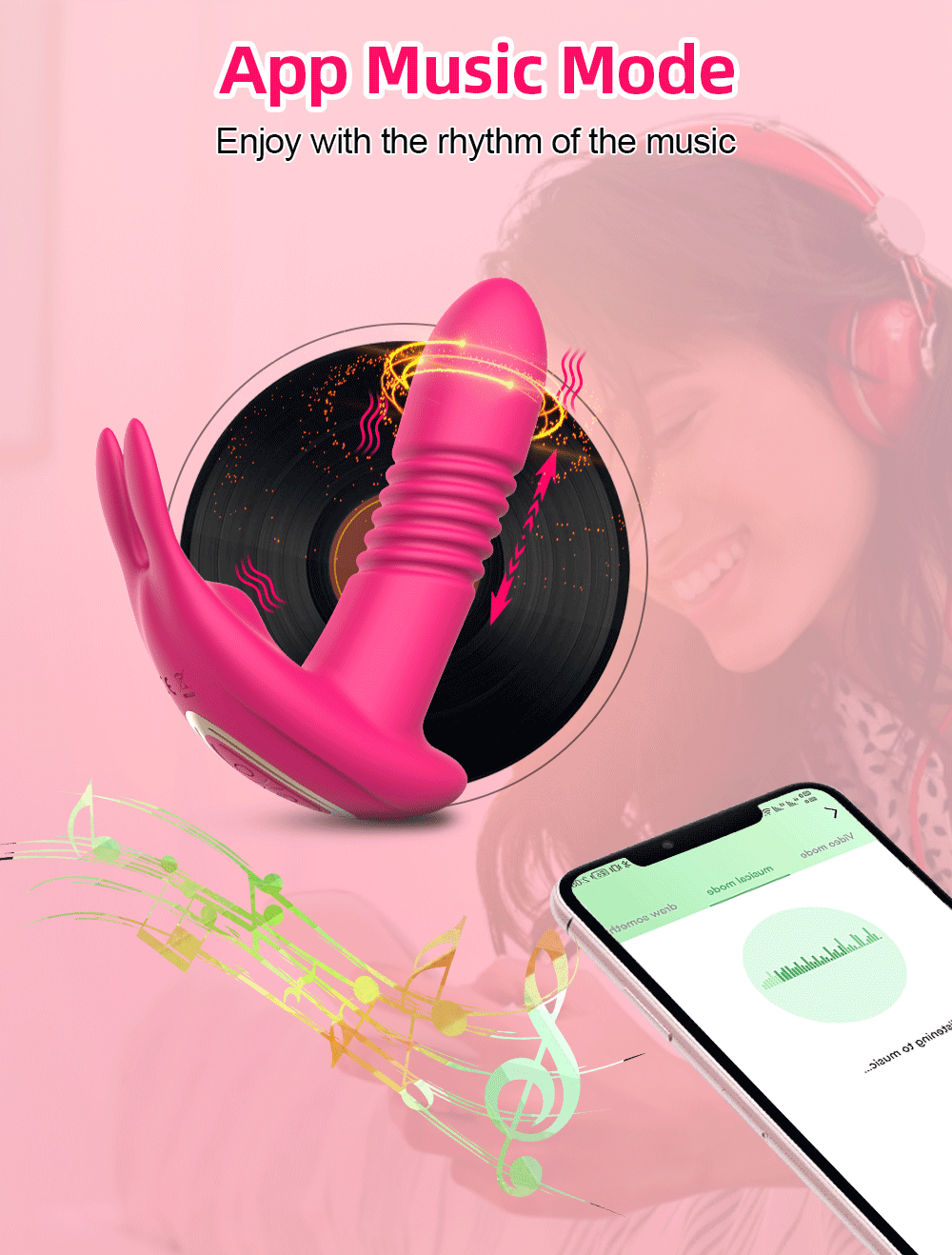 Bluetooth Thrusting Vibrator for Women Clitoris Stimulator APP Rotating Telescopic Dildo Remote Control G Spot Adult Sex Toy Bluetooth Thrusting Vibrator for Women Clitoris Stimulator APP Rotating Telescopic Dildo Remote Control G Spot Adult Sex Toy