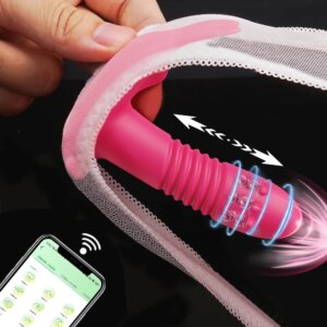 Bluetooth Thrusting Vibrator for Women Clitoris Stimulator APP Rotating Telescopic Dildo Remote Control G Spot Adult Sex Toy