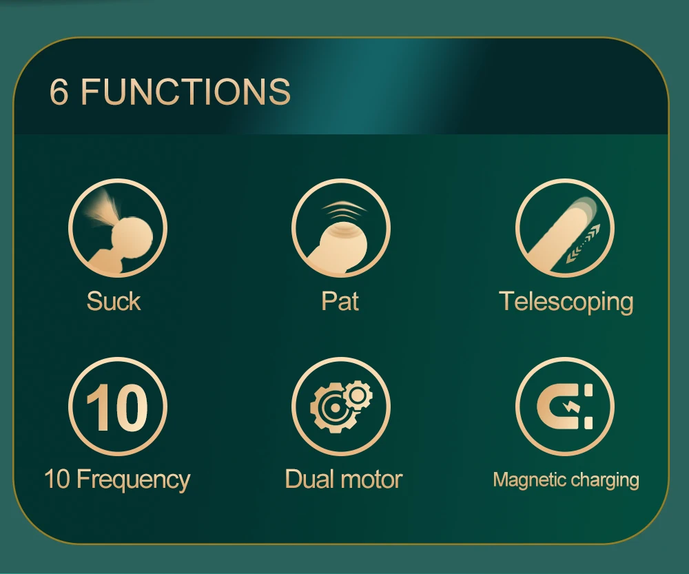 Rechargeable Thrusting Vibrators Powerful Av Magic Wand 3in1 Beating Clitoris G Spot Stimulator Sex Toys Clit Sucker For Women