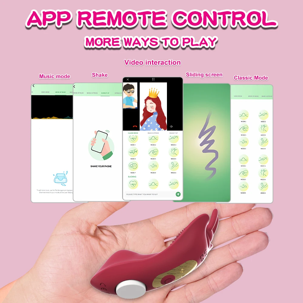 Wireless Clitoris Vibrator For Women App Remote Control Butterfly Vibrating Panties Female Clit Stimulator Adult Silent Sex Toys