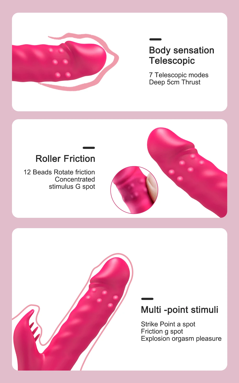 G Spot Vibrator for Women Sex Toy Vagina Clitoral Massager Powerful Vibration Telescopic Rotation Vibrator Licking Machine G Spot Vibrator for Women Sex Toy Vagina Clitoral Massager Powerful Vibration Telescopic Rotation Vibrator Licking Machine
