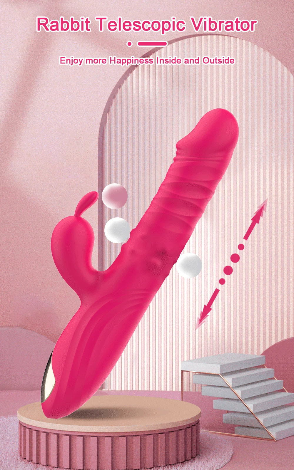 G Spot Vibrator for Women Sex Toy Vagina Clitoral Massager Powerful Vibration Telescopic Rotation Vibrator Licking Machine G Spot Vibrator for Women Sex Toy Vagina Clitoral Massager Powerful Vibration Telescopic Rotation Vibrator Licking Machine
