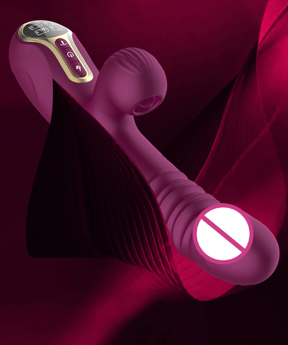 Thrusting Pushing Vibrator Sex Toy for Women Clit Sucker Clitoris G-Spot Stimulator Automatic Telescopic Female Masturbation Thrusting Pushing Vibrator Sex Toy for Women Clit Sucker Clitoris G-Spot Stimulator Automatic Telescopic Female Masturbation