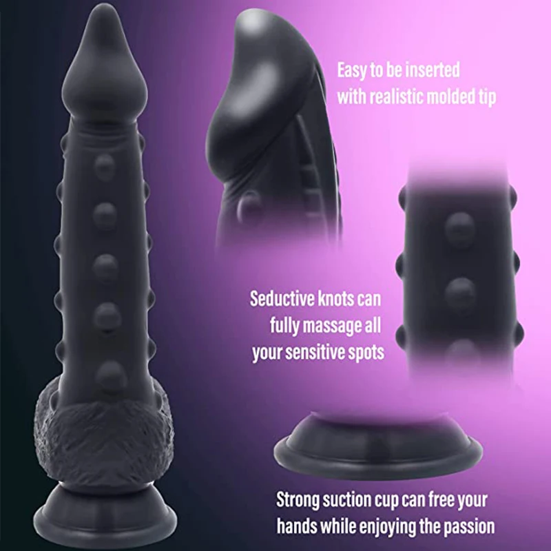 Black Thrusting Vibrator Realistic Dildo Sex Toy for Women Silicone Suction Cup Penis Anal Animal Dragon Dick G-Spot Stimulation Black Thrusting Vibrator Realistic Dildo Sex Toy for Women Silicone Suction Cup Penis Anal Animal Dragon Dick G-Spot Stimulation