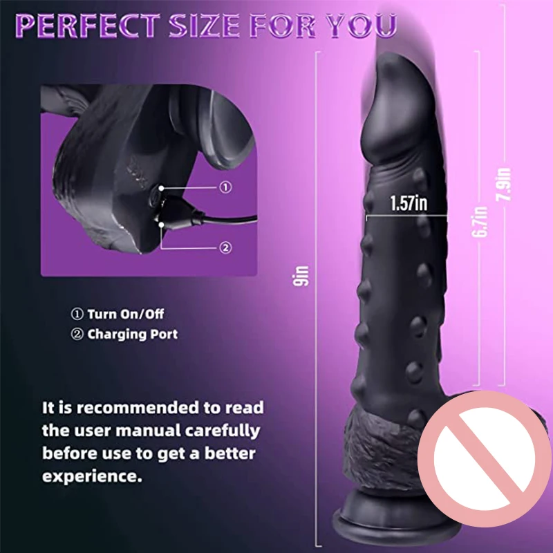 Black Thrusting Vibrator Realistic Dildo Sex Toy for Women Silicone Suction Cup Penis Anal Animal Dragon Dick G-Spot Stimulation Black Thrusting Vibrator Realistic Dildo Sex Toy for Women Silicone Suction Cup Penis Anal Animal Dragon Dick G-Spot Stimulation