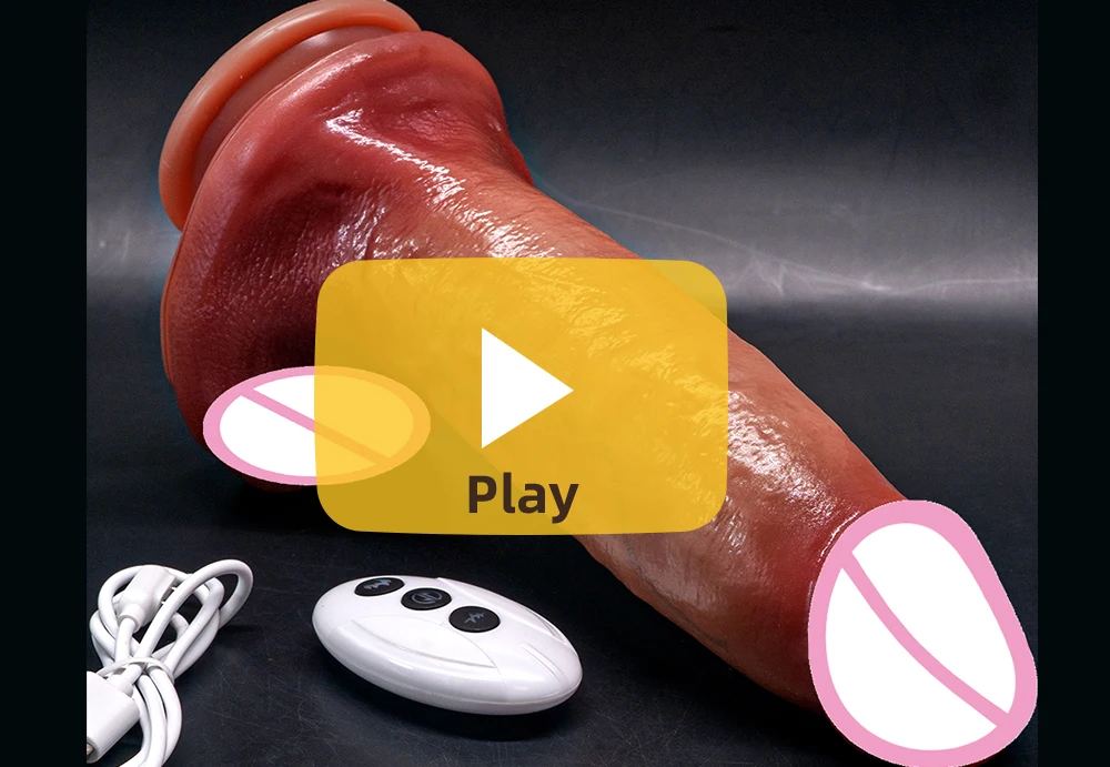 Huge Dildo Vibrator Swing Heating Soft Silicone Dick Realistic Wireless Telescopic Dildo For Women Sex Machine Sex Toys